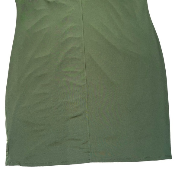 Bebe Olive Green Ruched Front Bodycon Dress Women’s Plus Size 2X - Picture 6 of 9
